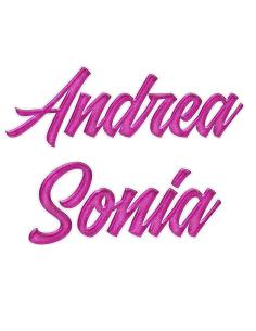 UV DECAL PINK SCRIPT PERSONALIZED WITH YOUR NAME