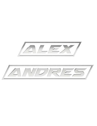 Comprar Calca Uv Chrome Banner Personalizada Con Tu Nombre a precio de oferta