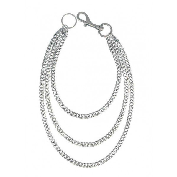 TRIPLE CHROME PLATED CHAIN FOR WALLETS