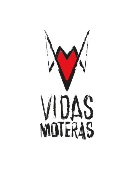 MOTOCICLISTA VIVE AUTOCOLANTE FUNDO BRANCO
