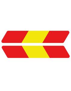 DECAL UV COUPLE FLAGS SPAIN 65 X 25 MM.