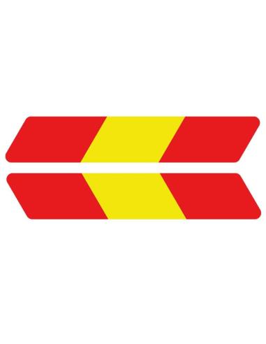 DECAL UV COUPLE FLAGS SPAIN 65 X 25 MM.