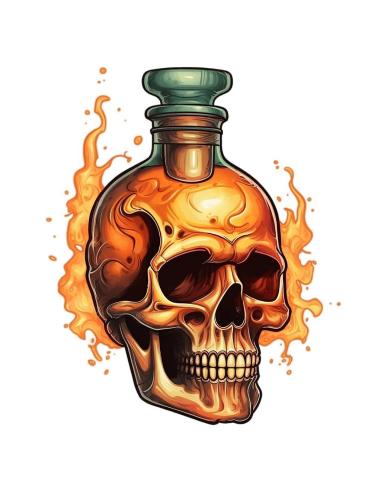 Comprar Calca Uv 12X15 Cm Poison Skull a precio de oferta