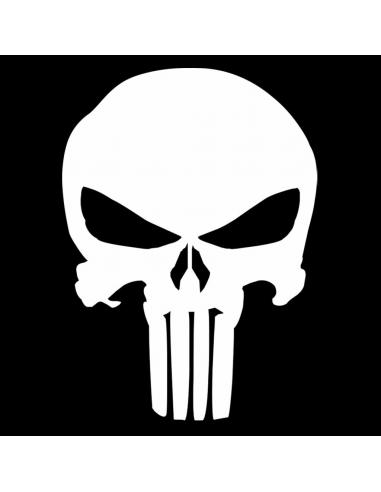UV DECAL THE PUNISHER WHITE 5X7 CM