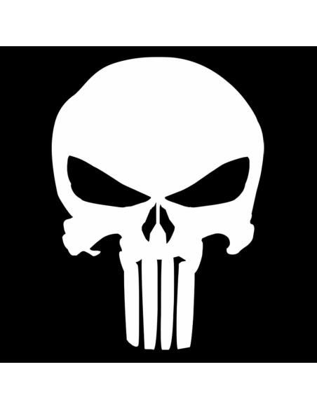 UV DECAL THE PUNISHER WHITE 5X7 CM