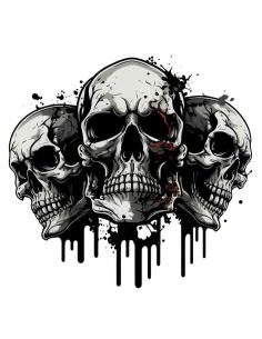Comprar Calca Uv 3 Skulls Black Eyes 8X7 a precio de oferta