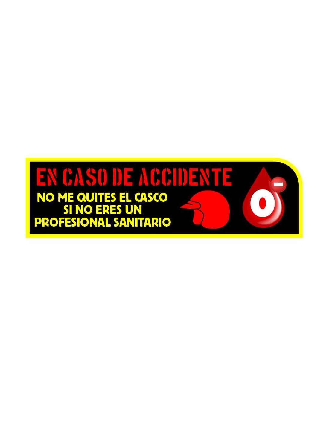 Stickers x2 Casque personnalisé avec Nom + Groupe sanguin