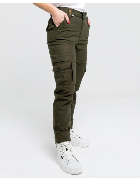 Acquista Pantaloni By City Air III Femminile Verde Militare Stile Cargo Convertibili a prezzo scontato