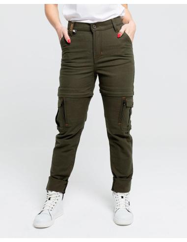 Acquista Pantaloni By City Air III Femminile Verde Militare Stile Cargo Convertibili a prezzo scontato