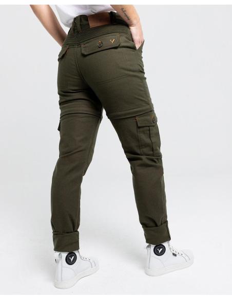 PANTALÓN CARGO CONVERTIBLE  BY CITY AIR III LADY VERDE MILITAR