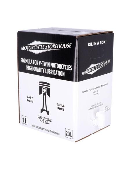 CAIXA DE 20 LITROS ÓLEO DE MOTOR MCS 20W50 SINTÉTICO