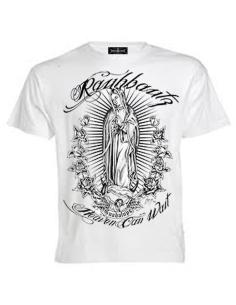 Acquista T-shirt a Maniche Corte Bianca "Virgin" a prezzo scontato