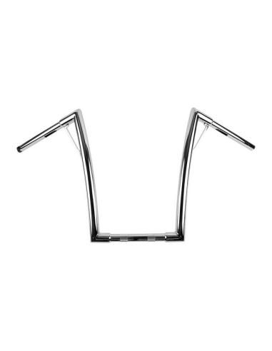 GUIDON BURLY LOUIE CHROME 16"(40CM) ÉLARGI 1-1/4" (32MM)