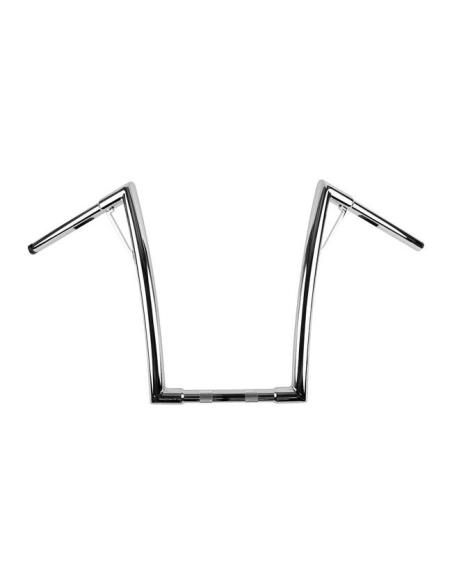 GUIDON BURLY LOUIE CHROME 16"(40CM) ÉLARGI 1-1/4" (32MM)