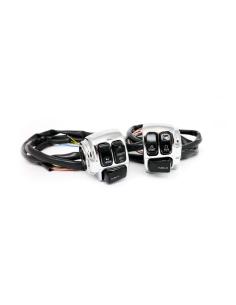 Comprar Kit Botoneras Cromo/Negro Harley a precio de oferta