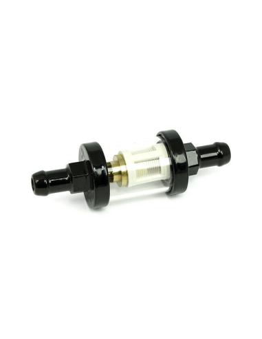 FILTRE À ESSENCE TRANSPARENT ET NOIR POUR LIGNE DE 1/4 DE POUCE
