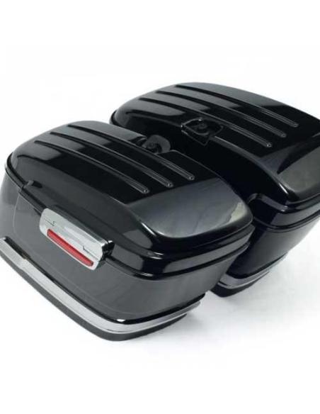 FORWIND GLOSS BLACK HARD SADDLEBAGS