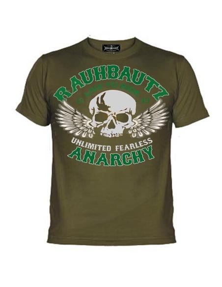 Comprar Camiseta Manga Corta Verde "Live To Ride" Rauhbautz a precio de oferta