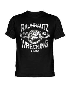 Acquista Maglietta Manica Corta Nera "Wrecking Team" Rauhbautz a prezzo scontato