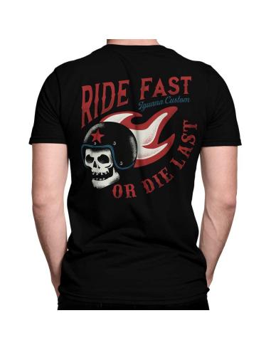 CAMISETA SKULL RIDE FAST IGUANA CUSTOM