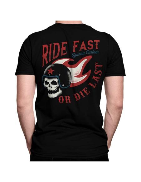 CAMISETA SKULL RIDE FAST IGUANA CUSTOM