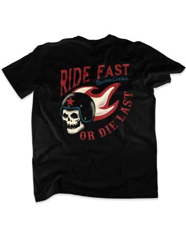 Comprar Camiseta Skull Ride Fast Or Die Last Iguana Custom a precio de oferta