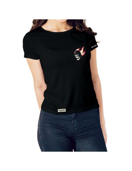 Skull Ride Fast Or Die Last T-Shirt Pour Femmes
