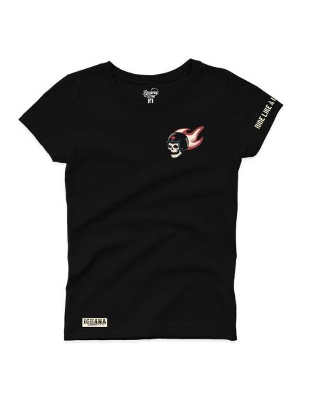 Acquista Maglietta Skull Ride Fast Or Die Last Femminile Iguana Custom a prezzo scontato