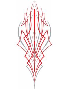 Comprar Calca Uv 15X6 Cm Pinstripe Pontiac Red And Grey a precio de oferta