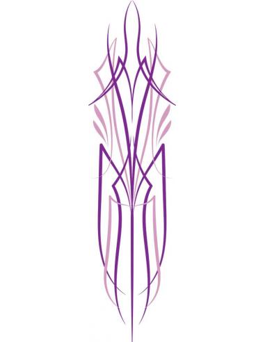 UV DECAL 8X2 CM PINSTRIPE CHICAGO PURPLE AND PINK