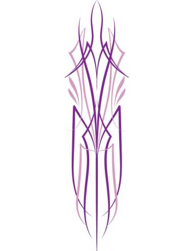 UV DECAL 15X4 CM PINSTRIPE CHICAGO PURPLE AND PINK