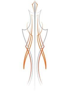 Comprar Calca Uv 8X3 Cm Pinstripe Tulsa Orange And Grey a precio de oferta
