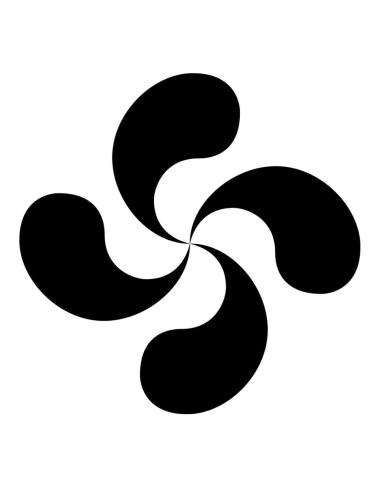 DÉCALCOMANIE UV QUADRICHROME LAUBURU NOIR 5 CM