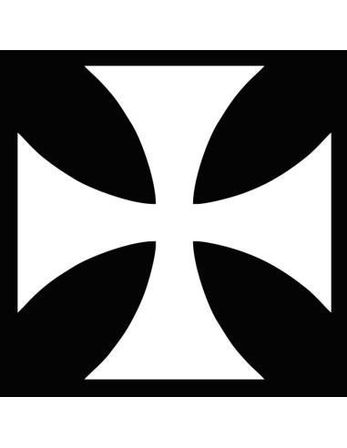 Acquista Calca Uv Cruz De Malta Dritta Bianca Da 8 Cm a prezzo scontato