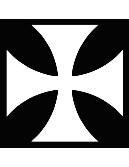 UV DECAL STRAIGHT MALT CROSS WHITE 5 CM