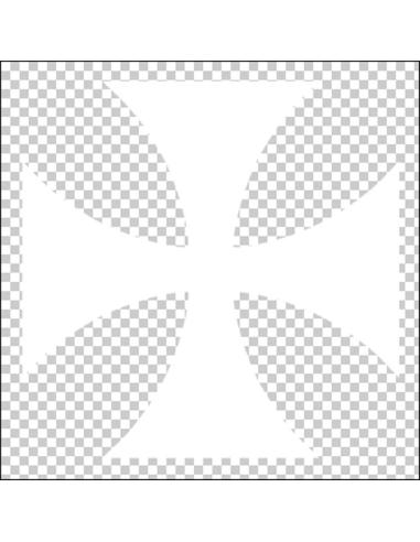 UV DECAL STRAIGHT MALT CROSS WHITE 5 CM