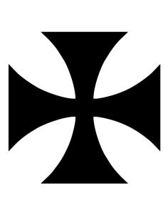 Comprar Calca Uv Cruz De Malta Recta Negra De 8 Cm a precio de oferta 2