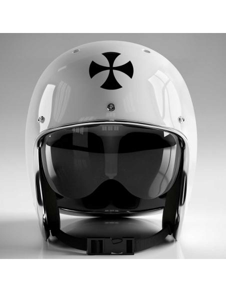 UV DECAL ROUND BLACK MALT CROSS 5 CM.