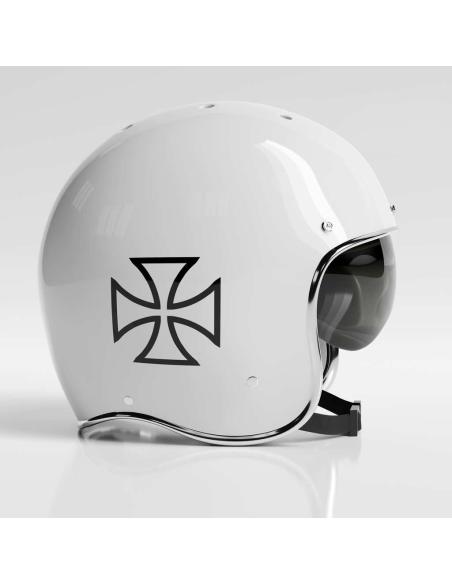 UV DECAL MALT CROSS 8 CM BLACK LINE