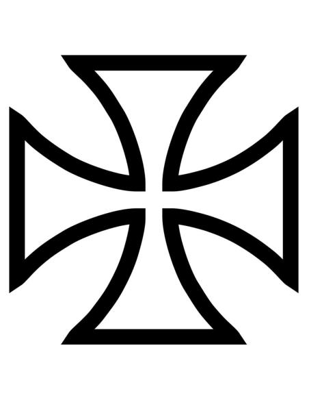 Comprar Calca Uv Cruz De Malta Línea Negra De 5 Cm a precio de oferta