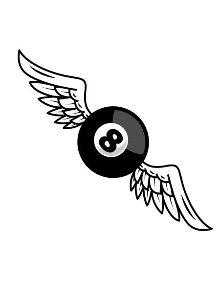 UV DECAL BALL 8 WINGED 8X2 CM