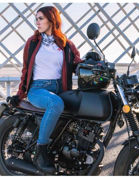 PANTALON FEMME TAUREAU BLEU CLAIR AVEC PROTECTIONS PAR VILLE