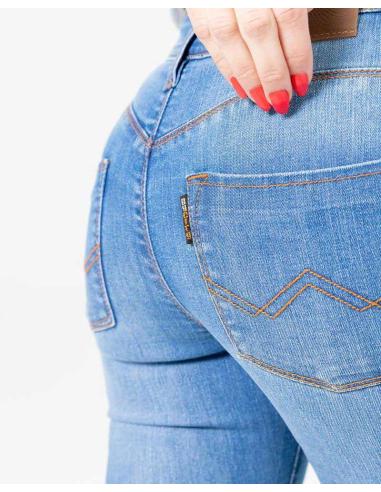 BULL LADY PANTS LIGHT BLUE WITH PROTECTIONS BY CITY