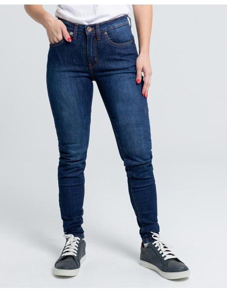 Acquista Pantaloni Bull Lady Blu Scuro Aramida Aa Con Protezioni Di By City a prezzo scontato