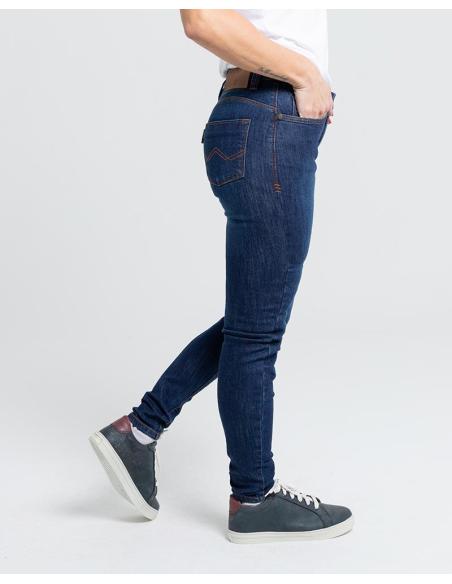 PANTALON BULL LADY BLEU FONCÉ ARAMIDE AA AVEC PROTECTIONS PAR VILLE