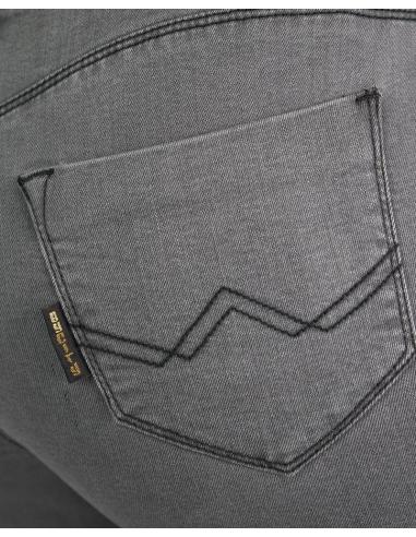 PANTALON FEMME TAUREAU GRIS HOMOLOGUÉ AA AVEC PROTECTIONS PAR VILLE
