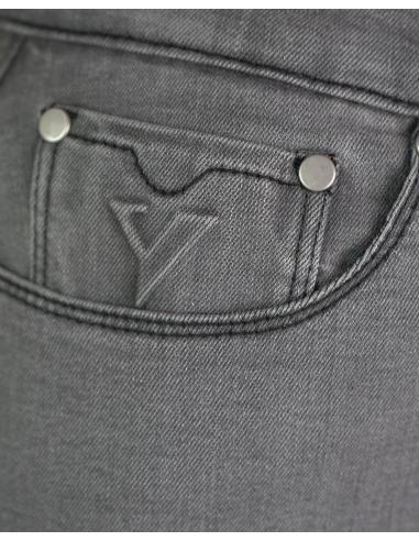PANTALON FEMME TAUREAU GRIS HOMOLOGUÉ AA AVEC PROTECTIONS PAR VILLE