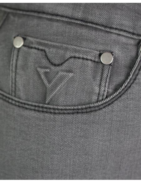 PANTALON FEMME TAUREAU GRIS HOMOLOGUÉ AA AVEC PROTECTIONS PAR VILLE