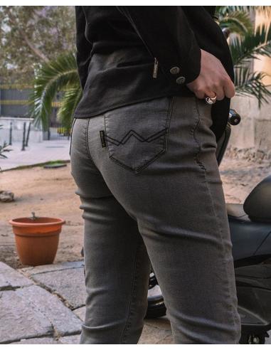 Comprar Pantalón Bull Lady Gris Homologado Aa Con Protecciones De By City a precio de oferta