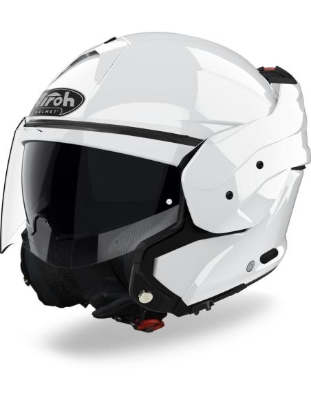 Comprar Casco Airoh Mathisse Modular Convertible 180º Blanco Brillo a precio de oferta